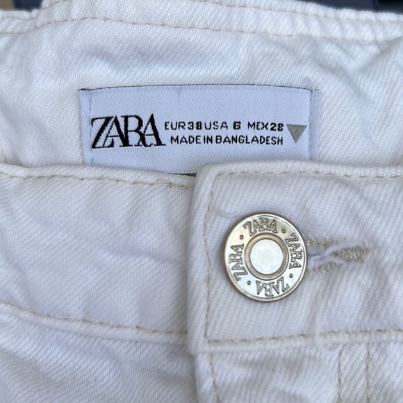 Zara LOW-RISE BAGGY JEANS White Size 34/6 - Picture 13 of 14